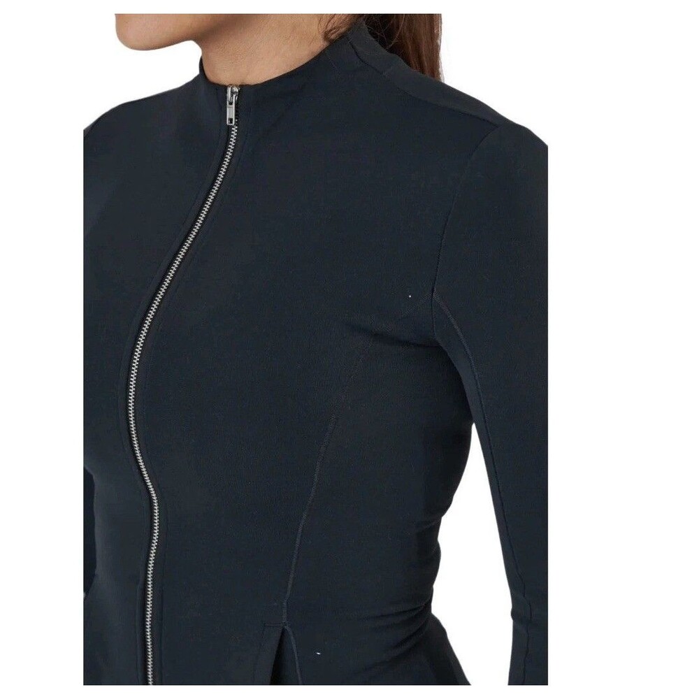 Nike Yoga Luxe Dri-FIT Women's Full-Zip Jacket, Size XS Smoke Gray /Black - Picture 3 of 16
